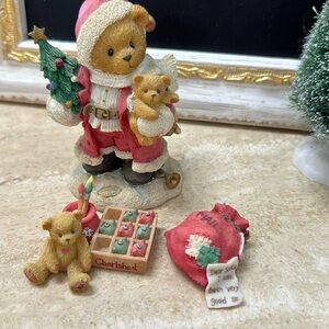 Cherished Teddies Santa Bear Bundle 2 Piece Teddy bears Vintage Collectible